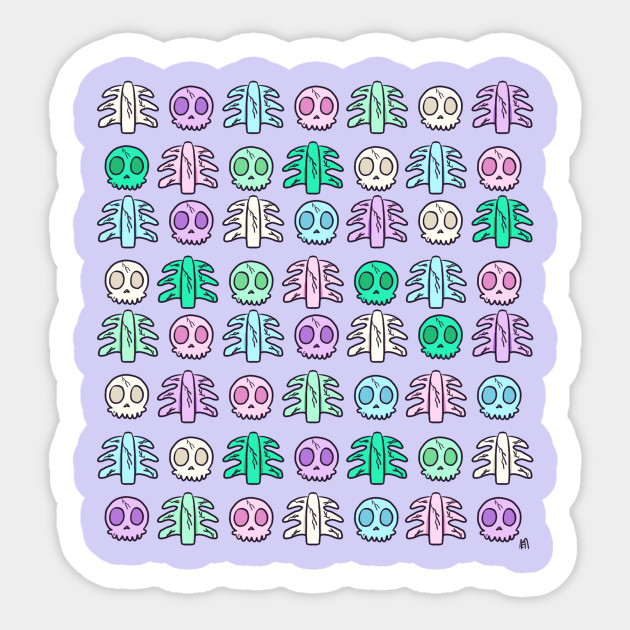 Cracked Pastel Bones